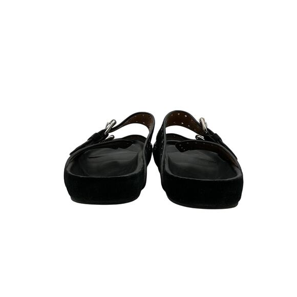 Isabel Marant 'Lennyo' Black Suede Slide Sandals Size 9 - Picture 4 of 5